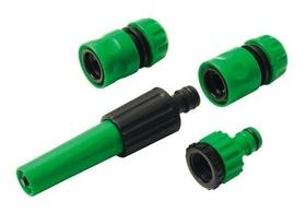 Kit Esguicho Ajustavel Engate Rápido Bico Conexão Mangueira