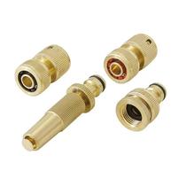 Kit Esguicho E Conector Em Bronze Mangueira Jardim 1/2 Trapp