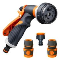 Kit Esguicho Engates Para Mangueira E Hidro pistola 8 Jatos