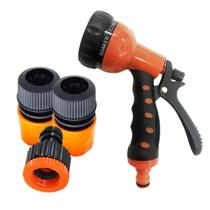 Kit Esguicho Jato + Bico P/ Torneira + 2 Conector de Mangueira