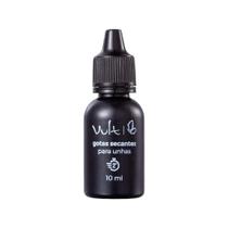 Kit Esmalte 5Free Top Coat Efeito Gel Preto + Gota Secante Vult