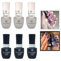 Kit Esmalte Ana Hickmann Atacado 6 Top Coat Fosco + Gel