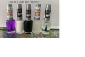 Kit Esmalte Arrase c/ 4 Extra Brilho/Branco/Preto/Base Seda