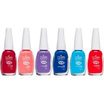 Kit Esmalte Colorama Coleção Fini 6 Cores C/ Cheirinho 8ml