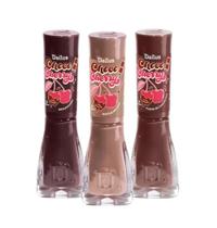 Kit Esmalte Dailus Choco Cherry 3 Tons Marrom 8ml