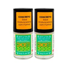 Kit Esmalte De Tratamento Top Beauty SOS Unhas Concreto - 2 Unidades