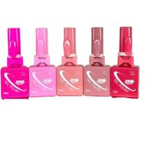 Kit Esmalte Em Gel Cores Vibrantes Alta Qualidade Unha