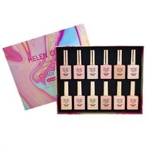 Kit Esmalte Em Gel Tons De Nude 12 Cores Helen Color Kit Esmalte Em Gel Tons De Nude 12 Cores Helen Color