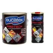 Kit Esmalte Epóxi Pro-tech Vermelho Segurança - Eucatex Kit Esmalte Epóxi Pro-tech Vermelho Segurança - Eucatex