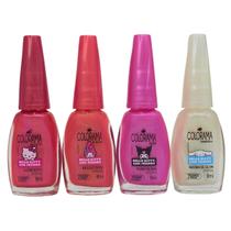 Kit Esmalte Hello Kitty And Friends Coleção Completa Colorama 4 Cores Kit Esmalte Hello Kitty And Friends Coleção Completa Colorama 4 Cores