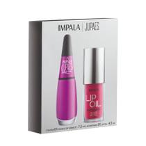 Kit Esmalte Impala Ju Paes Cartas Na Manga + Lip Oil