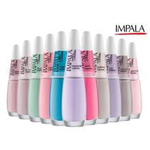 Kit Esmalte Impala Tons Pasteis e Nude Cremoso Esmaltes Atacado Kit Esmalte Impala Tons Pasteis e Nude Cremoso Esmaltes Atacado