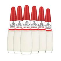 Kit Esmalte Impala Tratamento Base Seda - 6 Unidades