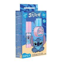 Kit Esmalte Infantil Impala Rosa Stitch 6ml + Brilho Labial Infantil Stitch 2,3g Kit Esmalte Infantil Impala Rosa Stitch 6ml + Brilho Labial Infantil Stitch 2,3g