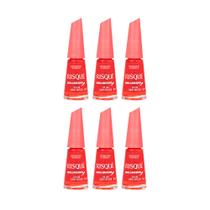 Kit Esmalte Intensificador de Vermelho Risqué - 6 unidades