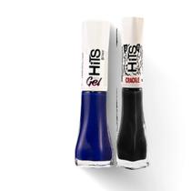 Kit Esmalte Mudar o Mundo + Craquelado Gothic Dark Cores Exclusivas e Efeito Incrível