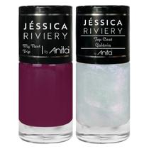 Kit Esmalte My next trip + Top Coat Galáxia Coleção Jéssica Riviery by Anita