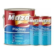 Kit Esmalte PU Branco Piscina Maza 3x1 4,5L Kit Esmalte PU Branco Piscina Maza 3x1 4,5L