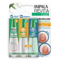 Kit Esmalte Tratamento Impala Revitanail Com 3 Unidades