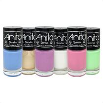 Kit Esmaltes Anita Coleção Sereia 6 cores