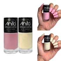 Kit Esmaltes Anita Ritmo Leve Nova Coleção Tons Pasteis Esmalte Atacado
