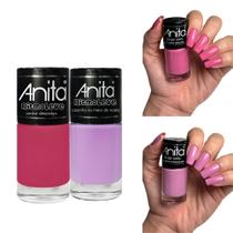 Kit Esmaltes Anita Ritmo Leve Nova Coleção Tons Pasteis Esmalte Atacado