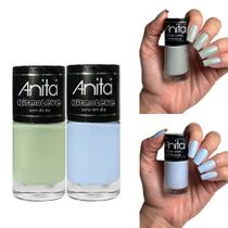 Kit Esmaltes Anita Ritmo Leve Nova Coleção Tons Pasteis Esmalte Atacado