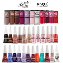 Kit Esmaltes Bella Brazil e Risqué Sortidos Cores Variadas, Alta Cobertura e Boa Durabilidade Kit Esmaltes Bella Brazil e Risqué Sortidos Cores Variadas, Alta Cobertura e Boa Durabilidade