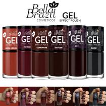 Kit Esmaltes Bella Brazil Tons Marrons Escuros E Pretos 9ml Esmaltes Atacado