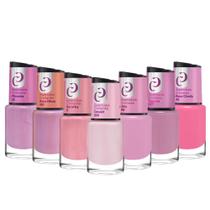 Kit Esmaltes Coleção Essenciais Cintilantes e Cremosos Tons de Rosa 10ml Cora Kit Esmaltes Coleção Essenciais Cintilantes e Cremosos Tons de Rosa 10ml Cora