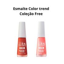 Kit esmaltes Color Trend Tijolinho e Pêssego Baby - Edição Limitada - Mais vendido Kit esmaltes Color Trend Tijolinho e Pêssego Baby - Edição Limitada - Mais vendido