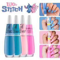 Kit Esmaltes Impala Tons Azul Stitch Rosa Angel Cremoso Kit Esmaltes Impala Tons Azul Stitch Rosa Angel Cremoso