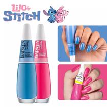 Kit Esmaltes Impala Tons Azul Stitch Rosa Angel Cremoso Kit Esmaltes Impala Tons Azul Stitch Rosa Angel Cremoso