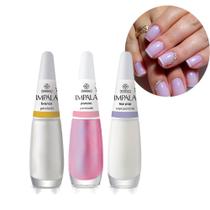 Kit Esmaltes Para Francesinha 3 Unidades Impala 7.5ml