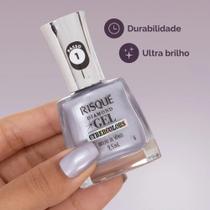 Kit Esmaltes Risqué Diamond Gel Cybercolors - 8 unidades