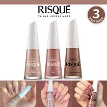 Kit Esmaltes Risqué Tons Brancos Nudes Rosas Cremoso Atacado Kit Esmaltes Risqué Tons Brancos Nudes Rosas Cremoso Atacado