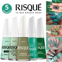 Kit Esmaltes Risqué Tons Verdes Cremosos Esmaltes Atacado Kit Esmaltes Risqué Tons Verdes Cremosos Esmaltes Atacado