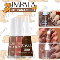 Kit Esmaltes Risqué ViraLata Caramelo Tons Marrom, Chocolate, Nude e Terrosos Kit Esmaltes Risqué ViraLata Caramelo Tons Marrom, Chocolate, Nude e Terrosos
