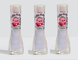 Kit Esmaltes Top Coat Vanilla Glaze Dailus Coleção Milk Nails 3 un