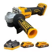 Kit Esmerilhadeira + 2 Baterias Carregador Ingco Angular