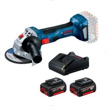 Kit Esmerilhadeira Angular 5” GWS 18V-LI + 2 Bateria e Carregador Bosch