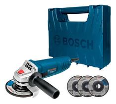 Kit Esmerilhadeira Angular Bosch Gws850 com 3 Discos e Maleta 220v Kit Esmerilhadeira Angular Bosch Gws850 com 3 Discos e Maleta 220v