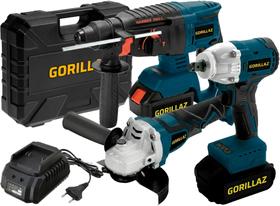 Kit Esmerilhadeira + Chave Impacto + Martelete Brushless 21v