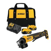 Kit Esmerilhadeira DeWalt 20V MAX DCG413P2 com 2 Baterias 5Ah e Carregador Kit Esmerilhadeira DeWalt 20V MAX DCG413P2 com 2 Baterias 5Ah e Carregador