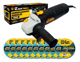 Kit Esmerilhadeira Lixadeira Angular 4.1/2 Pol 780w + Discos