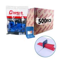 Kit Espaçador Nivelador Eco Cortag C/500 Pçs 1.0MM a 3.0MM Caixa Para Piso Cerâmica Porcelanato Acabamento e Nivelamento Profissional