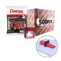 Kit Espaçador Nivelador Eco Cortag C/500 Pçs 1.0MM a 3.0MM Caixa Para Piso Cerâmica Porcelanato Acabamento e Nivelamento Profissional Kit Espaçador Nivelador Eco Cortag C/500 Pçs 1.0MM a 3.0MM Caixa Para Piso Cerâmica Porcelanato Acabamento e Nivelamento Profissional