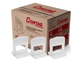 Kit Espaçador Nivelador Piso Porcelanto Smart 2,0 mm com 3000 Peças Cortag