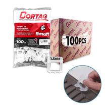 Kit Espaçador Nivelador Smart C/100/500 Pçs Cortag 1.0MM a 3.0MM Para Nivelamento De Azulejos e Porcelanatos Profissional