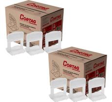 Kit Espaçador Tradicional 3mm 1000 Peças Cortag 62413 Nivelador Kit Espaçador Tradicional 3mm 1000 Peças Cortag 62413 Nivelador